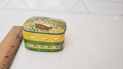 Small jewelry or pin box made in India