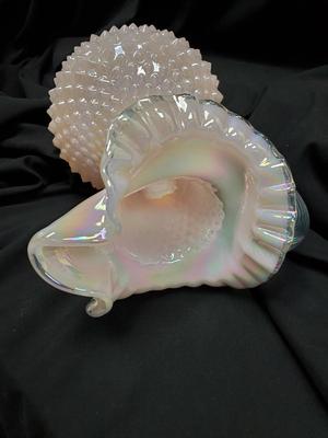 Fenton Stunning Light Pink Hobnail Pitcher