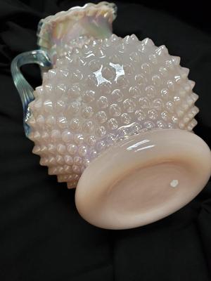 Fenton Stunning Light Pink Hobnail Pitcher