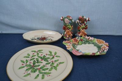 LOT 304. HOLIDAY DECOR AND PLATES