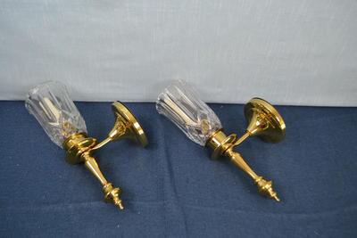 LOT 317. WALL MOUNT CANDLE HOLDERS