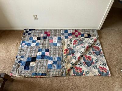 HANDMADE QUILT AND THROW