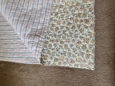 HANDMADE QUILT AND THROW