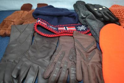 LOT 363 WINTER HATS AND GLOVES