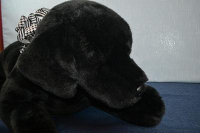 LOT 368. JUMBO STUFFED LAB DOG BY DOUGLAS