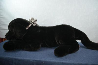 LOT 368. JUMBO STUFFED LAB DOG BY DOUGLAS