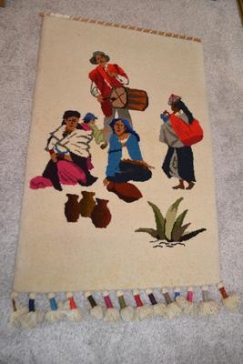 LOT # 373. DECORATIVE ART WOOL RUG