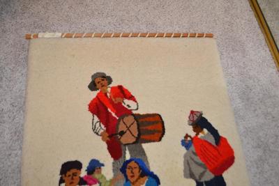 LOT # 373. DECORATIVE ART WOOL RUG