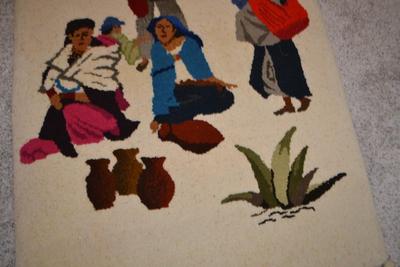 LOT # 373. DECORATIVE ART WOOL RUG