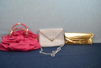 LOT 393. THREE LADIES HANDBAGS