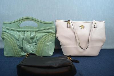 LOT 395. THREE LADIES HANDBAGS