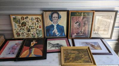 Figural Framed Artwork