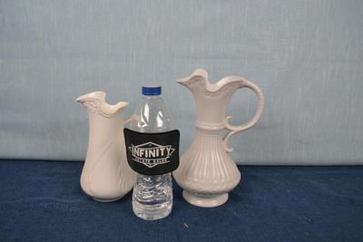 LOT 409. TWO CERAMIC PITCHERS