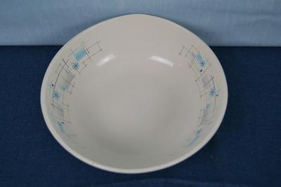 LOT 429. VINTAGE  MCM ATOMIC FRANCISCAN OASIS 12" LARGE ROUND SLALD SERVING BOWL