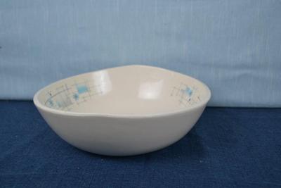 LOT 429. VINTAGE  MCM ATOMIC FRANCISCAN OASIS 12" LARGE ROUND SLALD SERVING BOWL