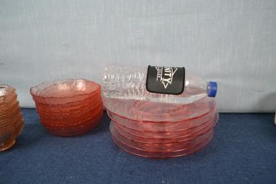 LOT 431. GLASS BOWLS, PLATES