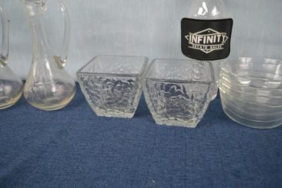 LOT 435. CLEAR GLASSWARE