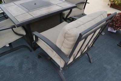 LOT 463 PATIO TABLE WITH BUILT IN PROPANE FIRE PIT