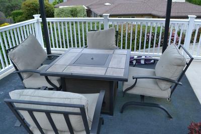 LOT 463 PATIO TABLE WITH BUILT IN PROPANE FIRE PIT