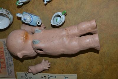 LOT 475.  VINTAGE KEWPIE DOLL, OTHER VINTAGE TOYS