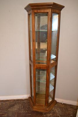LOT 500. LIGHTED DISPLAY CABINET