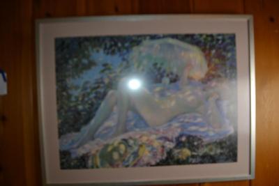 LOT 524 CARL FREDIRCK FRESEKE FRAMED PRINT