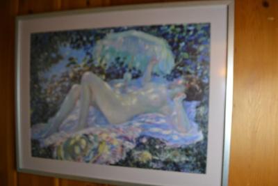 LOT 524 CARL FREDIRCK FRESEKE FRAMED PRINT