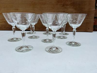 Etched Cocktail Glasses