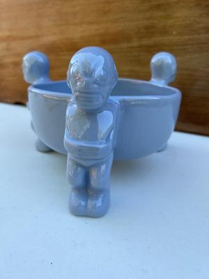 TEPECO Blue Tiki Man Bowl
