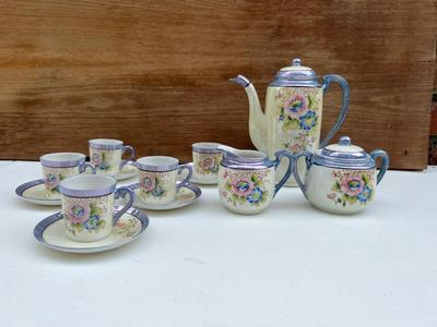 JAPANESE PORCELAIN LUSTER TEA SET