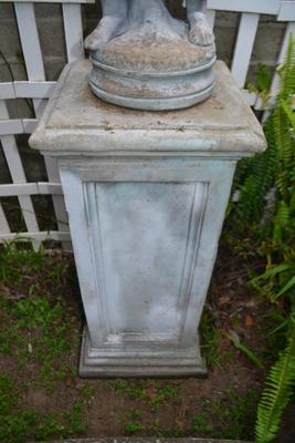 LOT 596. CONCRETE SCULPTURE AND BASE