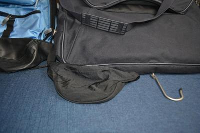 LOT 613. POLO SPORT BACK PACK PLUS GARMENT BAG