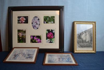 LOT 616. HOME DECOR AND PICTURE FRAME