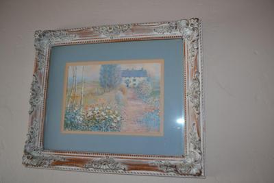LOT 649. FRAMED PRINT