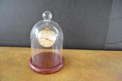 LOT 664. BULOVA POCKET WATCH NO CRYSTAL AND NOT RUNNING