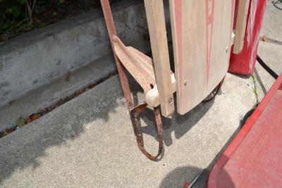 LOT 680. ROYAL RACER SLED, SMALL RADIO FLYER WAGON AND TWO FOLDING CHAIRS