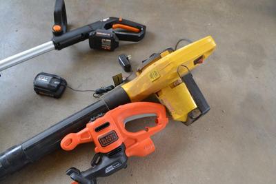 LOT 683. YARD AND GARDEN POWER TOOLS