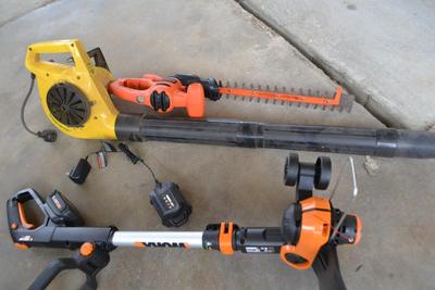 LOT 683. YARD AND GARDEN POWER TOOLS