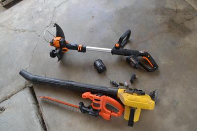 LOT 683. YARD AND GARDEN POWER TOOLS