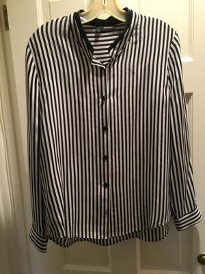 The Koople silk striped blouse