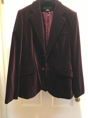 Ralph Lauren black label velvet blazer