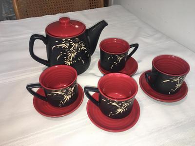 japanese teapot and cups set