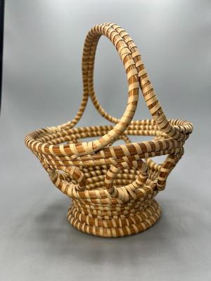 Vintage Weaved Handwoven Intricate Rustic Home Decor Fruit Basket