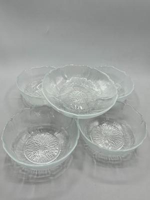 Vintage Set of Fleur Torte Plate Textured Flower Serving Dish Bowl Plates