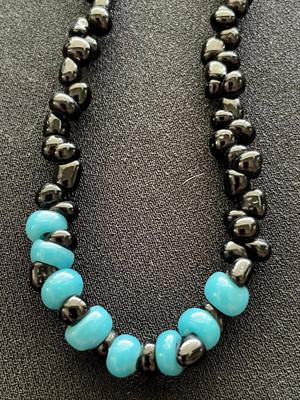 BLACK AND TEAL NECKLACE AND MORE