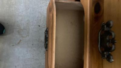 Nice Little Knotty Pine Desk (Littlle Dog Not Included)