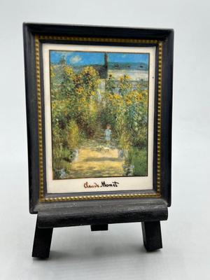 1996 Goebel Artis Orbis Miniature Claude Monet Art on Porcelain with Stand