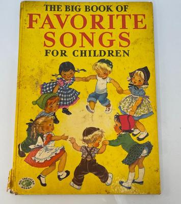 Vintage The Big Book of Favorite Songs for Children Nursery Rhyme Song Book