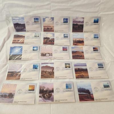 15 - 1 DAY STAMPS - IMAGES OF THE AMERICAN FRONTIER