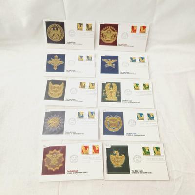 10 - FIRST DAY STAMPS - 2003 THE BALD EAGLE SYMBOL OF AMERICAN IDEALS